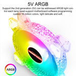 COOLMOON RGB Kühlventilator 120mm PWM 6PIN S1 ARGB Lüfter, CM-S1