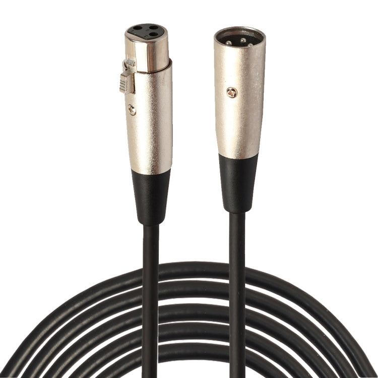 5m 3-poliges XLR Stecker zu XLR Buchse MIC Abschirmkabel Mikrofon Audiokabel, Länge: 5m