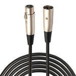 5m 3-poliges XLR Stecker zu XLR Buchse MIC Abschirmkabel Mikrofon Audiokabel, Länge: 5m
