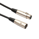5m 3-poliges XLR Stecker zu XLR Buchse MIC Abschirmkabel Mikrofon Audiokabel, Länge: 5m