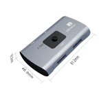 Z57 DP Buchse x 2 zu USB-C / Type-C + DP Buchse Zwei-Wege DP Umschalter, Z57