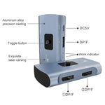 Z57 DP Buchse x 2 zu USB-C / Type-C + DP Buchse Zwei-Wege DP Umschalter, Z57