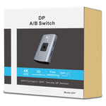 Z57 DP Buchse x 2 zu USB-C / Type-C + DP Buchse Zwei-Wege DP Umschalter, Z57