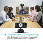 HXSJ S4 1080P verstellbare 180-Grad HD manuelle Fokus Video Webcam PC-Kamera mit Mikrofon