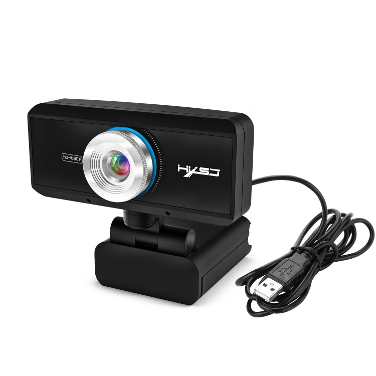 HXSJ S4 1080P verstellbare 180-Grad HD manuelle Fokus Video Webcam PC-Kamera mit Mikrofon