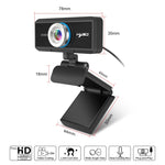 HXSJ S4 1080P verstellbare 180-Grad HD manuelle Fokus Video Webcam PC-Kamera mit Mikrofon