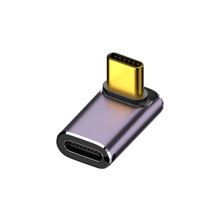 240W USB-C/Type-C Buchse zu USB-C/Type-C Stecker 40Gbps Vertikaler Winkeladapter mit Licht, Vertikaler Winkeladapter
