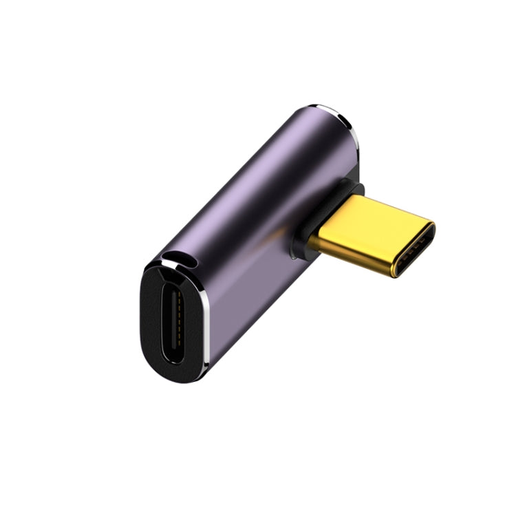 240W USB-C/Type-C Buchse zu USB-C/Type-C Stecker 40Gbps Mittelwinkel Adapter mit Licht, Mittelwinkel Adapter