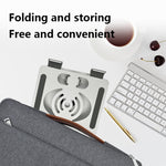 L-13 Aluminiumlegierung Faltbarer Drehbarer Laptop/Tablet-Ständer, L-13