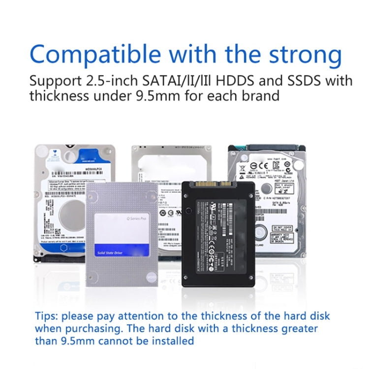 UNITEK SATA 2,5 Zoll USB 3.0 Schnittstelle HDD Gehäuse, Länge: 30cm, SATA USB 3.0 Schnittstelle, Länge: 30cm