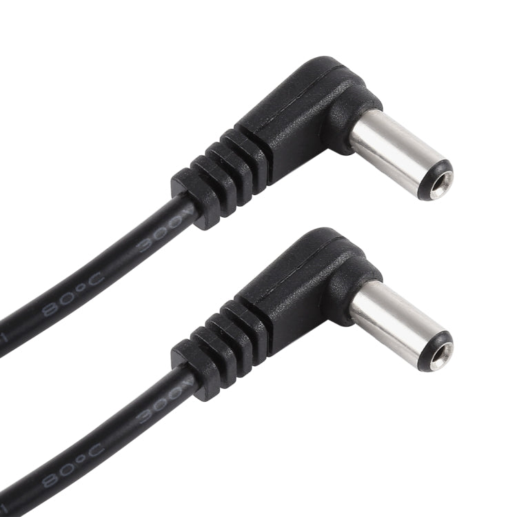 30cm 5A 5,5 x 2,1mm Stecker zu Stecker Winkel DC Stromversorgungsstecker Kabel, DC 12-24V