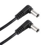 30cm 5A 5,5 x 2,1mm Stecker zu Stecker Winkel DC Stromversorgungsstecker Kabel, DC 12-24V