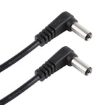 30cm 5A 5,5 x 2,1mm Stecker zu Stecker Winkel DC Stromversorgungsstecker Kabel, DC 12-24V