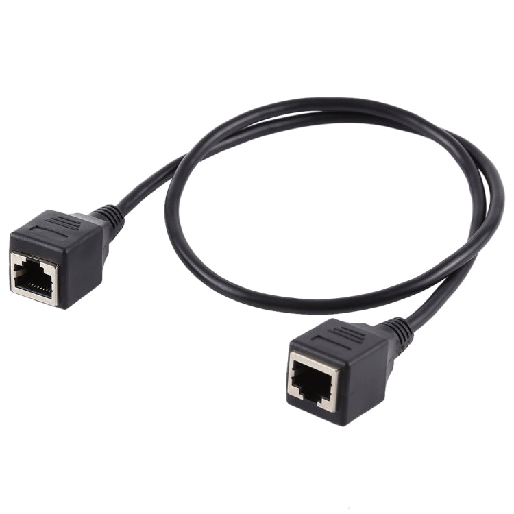 RJ45 Buchse zu Buchse Ethernet LAN Netzwerk Verlängerungskabel, Kabellänge: 60cm, 60cm