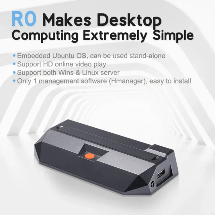R0 Windows- und Linux-System-Mini-PC, Quad-Core 1,5 GHz, RAM: 1 GB, ROM: 8 GB, kabelgebundene Version