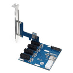 PCI-E zu PCI-E Konverterkarte 1 zu 4 1 x Express-Karte mit 4 PCI-E Steckplätzen