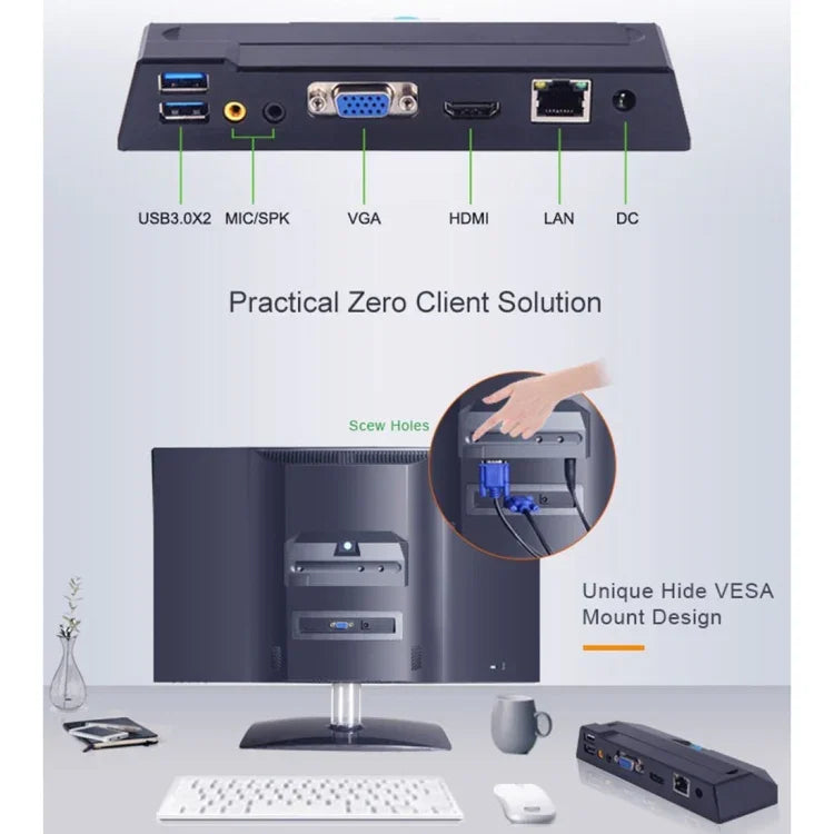 R1 Windows-System-Mini-PC, Quad-Core Cortex 2,0 GHz, RAM: 1 GB, ROM: 8 GB