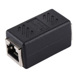 Crystal Netzwerk Gerade Durchgang Kopf-Leitungsverbinder Paar Terminal Buchse zu Doppelkopf RJ45 Schnittstellen Verlängerungsgerät, 2 Ports