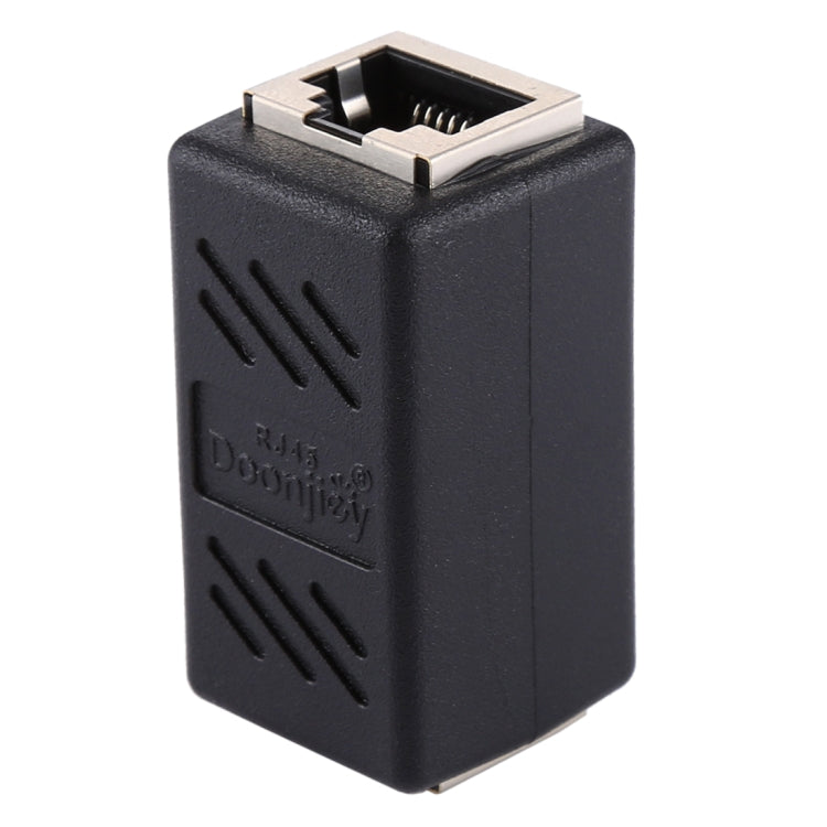 Crystal Netzwerk Gerade Durchgang Kopf-Leitungsverbinder Paar Terminal Buchse zu Doppelkopf RJ45 Schnittstellen Verlängerungsgerät, 2 Ports