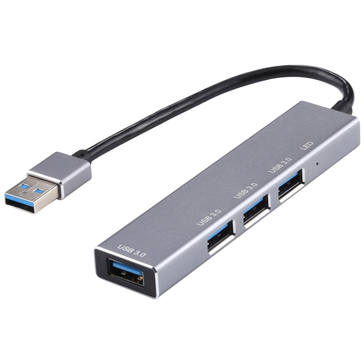 3019 4 x USB 3.0 zu USB 3.0 Aluminiumlegierung HUB Adapter mit LED-Anzeige