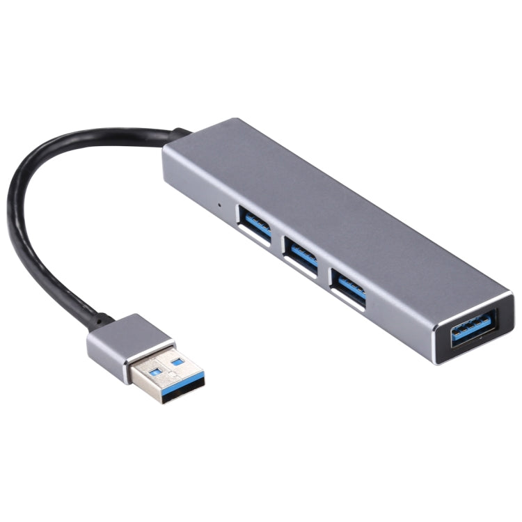 3019 4 x USB 3.0 zu USB 3.0 Aluminiumlegierung HUB Adapter mit LED-Anzeige