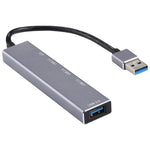 3019 4 x USB 3.0 zu USB 3.0 Aluminiumlegierung HUB Adapter mit LED-Anzeige