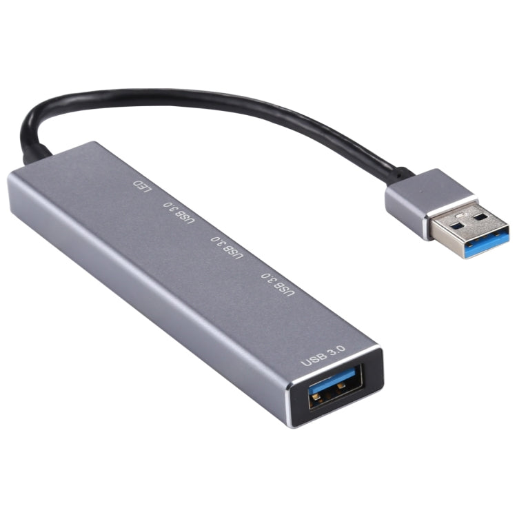 3019 4 x USB 3.0 zu USB 3.0 Aluminiumlegierung HUB Adapter mit LED-Anzeige