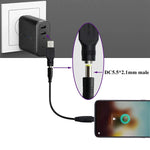 USB Stecker zu 5,5 x 2,1mm Buchse Adapteranschluss, USB Stecker zu 5,5 x 2,1mm