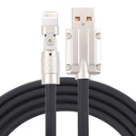 Mech Serie 6A 120W USB zu 8 Pin 180-Grad Metallstecker Schnellladekabel, Länge: 1,2m, 1,2m 8 Pin, 1,2m 180-Grad 8 Pin