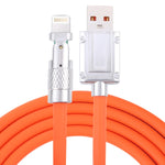 Mech Serie 6A 120W USB zu 8 Pin 180-Grad Metallstecker Schnellladekabel, Länge: 1,2m, 1,2m 8 Pin, 1,2m 180-Grad 8 Pin
