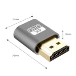VGA Virtueller Display Adapter HDMI 1.4 DDC EDID Dummy-Stecker Headless Display Emulator, Pink, Grau, Gold, Rot, Silber