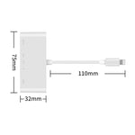 75215 5-in-1 8-Pin zu HDMI + SD-Kartensteckplatz + TF-Kartensteckplatz + USB + 8-Pin Ladeanschluss HD Video Konverter, 75215