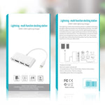 75216 4-in-1 8-Pin zu HDMI + 8-Pin Ladeanschluss + 2 USB-Anschlüsse HD Video Konverter, 75216