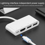 75216 4-in-1 8-Pin zu HDMI + 8-Pin Ladeanschluss + 2 USB-Anschlüsse HD Video Konverter, 75216