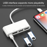 75216 4-in-1 8-Pin zu HDMI + 8-Pin Ladeanschluss + 2 USB-Anschlüsse HD Video Konverter, 75216