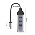 Onten 95118U 4 in 1 USB-C / Typ-C zu 4 USB 3.0 Ports Multifunktionaler HUB Konverter Dockingstation, 95118U
