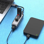 Onten 95118U 4 in 1 USB-C / Typ-C zu 4 USB 3.0 Ports Multifunktionaler HUB Konverter Dockingstation, 95118U