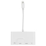 4-in-1 8-Pin Männlich zu 8-Pin Strom + RJ45 Ethernet + HDMI + USB Kamera Weiblich OTG Digital AV Adapter, RJ45 Ethernet