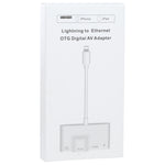 4-in-1 8-Pin Männlich zu 8-Pin Strom + RJ45 Ethernet + HDMI + USB Kamera Weiblich OTG Digital AV Adapter, RJ45 Ethernet