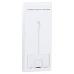NK-1033 5-in-1 8-Pin Männlich zu Dual USB + 3,5mm AUX + Ethernet + 8-Pin Strom Weiblich Adapter, NK-1033