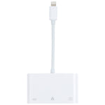 NK-107 3-in-1 8-Pin-Stecker zu USB + 1000M Ethernet + 8-Pin-Strombuchse Adapter, NK-107