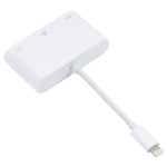 NK-107 3-in-1 8-Pin-Stecker zu USB + 1000M Ethernet + 8-Pin-Strombuchse Adapter, NK-107
