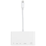5-in-1 8-Pin-Stecker zu USB + HDMI + TF-/SD-Kartensteckplatz + 8-Pin-Strombuchse OTG Digital AV Adapter, TF-/SD-Kartensteckplatz