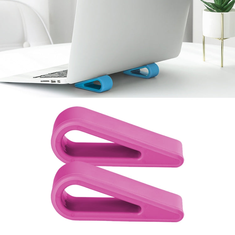 2 Stück Einfacher Notebook-Computer-Halter Verstellbare Höhe Erhöht Wärmeableitung Basis-Pad-Halter