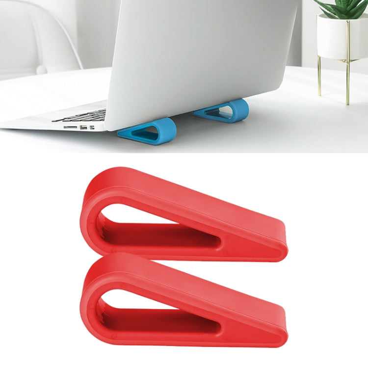 2 Stück Einfacher Notebook-Computer-Halter Verstellbare Höhe Erhöht Wärmeableitung Basis-Pad-Halter