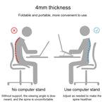 2 Stück Einfacher Notebook-Computer-Halter Verstellbare Höhe Erhöht Wärmeableitung Basis-Pad-Halter
