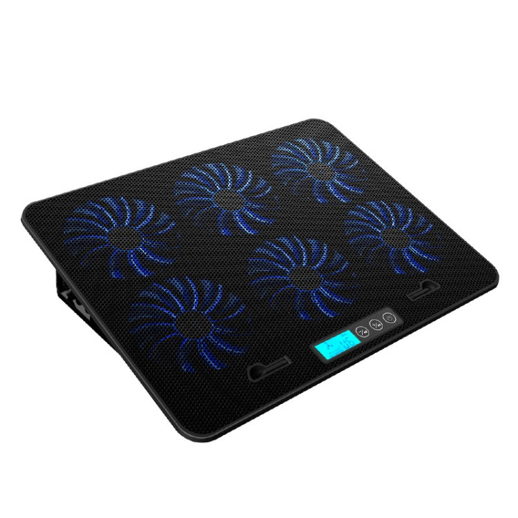 ICE COOREL Notebook-Computer-Basis Geschwindigkeitsregelung Lautloser Sechs-Lüfter-Kühlhalter Kühlgestell, Stil: Flaggschiff, Stil: Flaggschiff