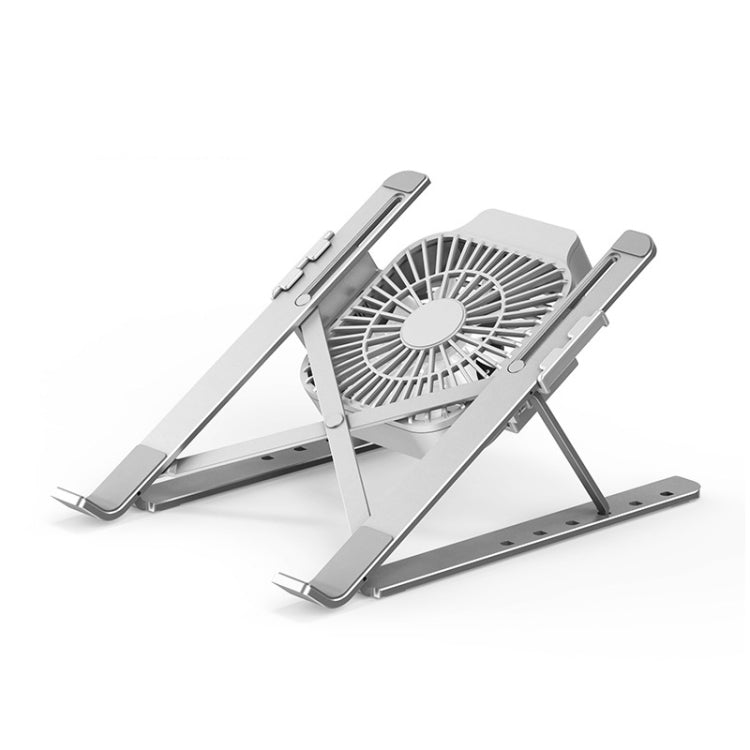 Tragbarer verstellbarer Laptop-Ständer Desktop Hebehöhe Erhöhungsgestell Faltbarer Wärmeableitungs-Halter, Stil: Lüfter, Stil: Lüfter