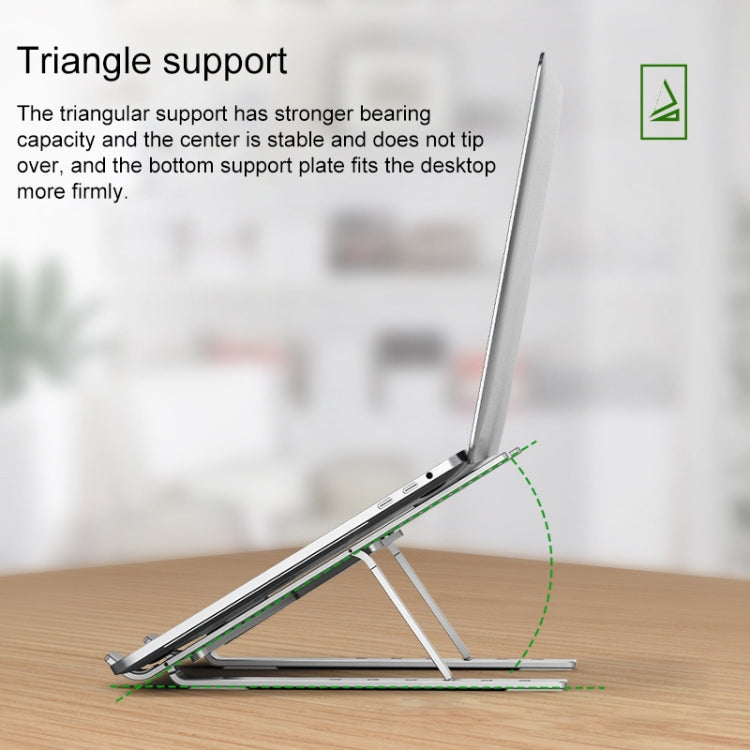 Tragbarer verstellbarer Laptop-Ständer Desktop Hebehöhe Erhöhungsgestell Faltbarer Wärmeableitungs-Halter, Stil: Lüfter, Stil: Lüfter