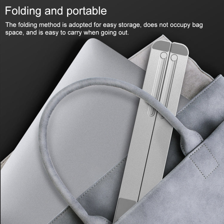 Tragbarer verstellbarer Laptop-Ständer Desktop Hebehöhe Erhöhungsgestell Faltbarer Wärmeableitungs-Halter, Stil: Standard, Stil: Standard(Grau), Stil: Standard(Silber)
